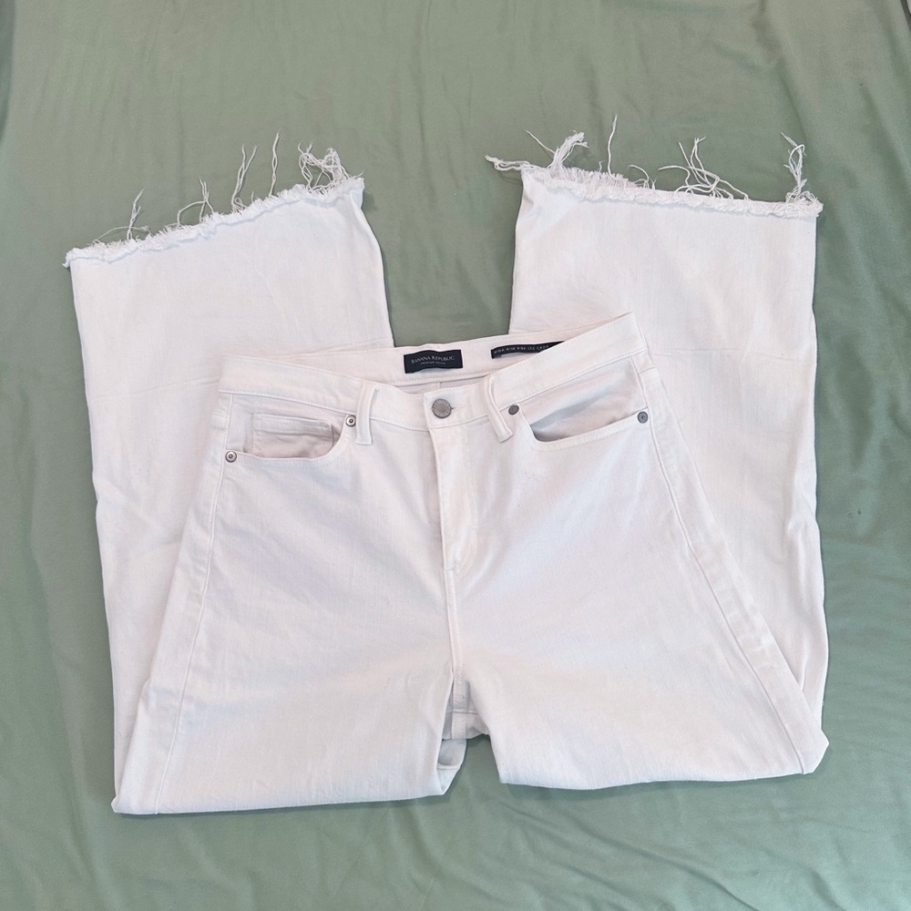 Banana Republic Wide Leg Cropped Jeans